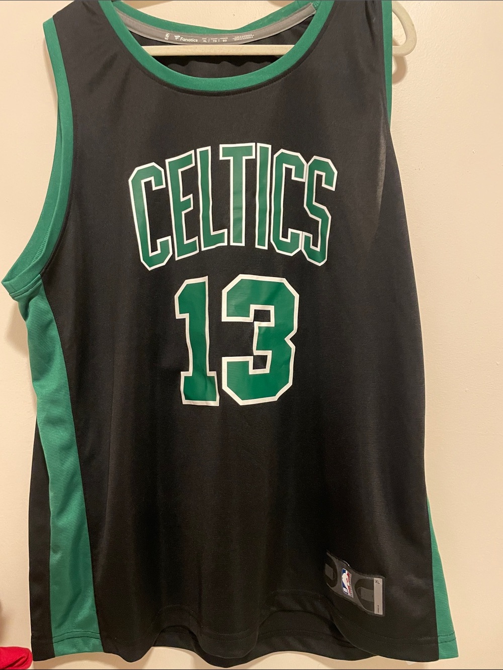 NBA Boston Celtics Black and Green #13 Jersey